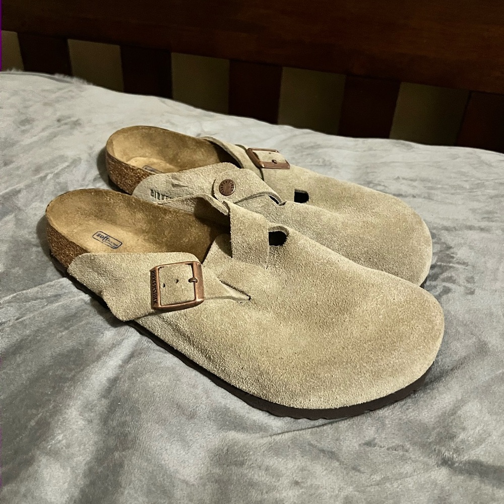 Birkenstock Tan Suede Loafers
